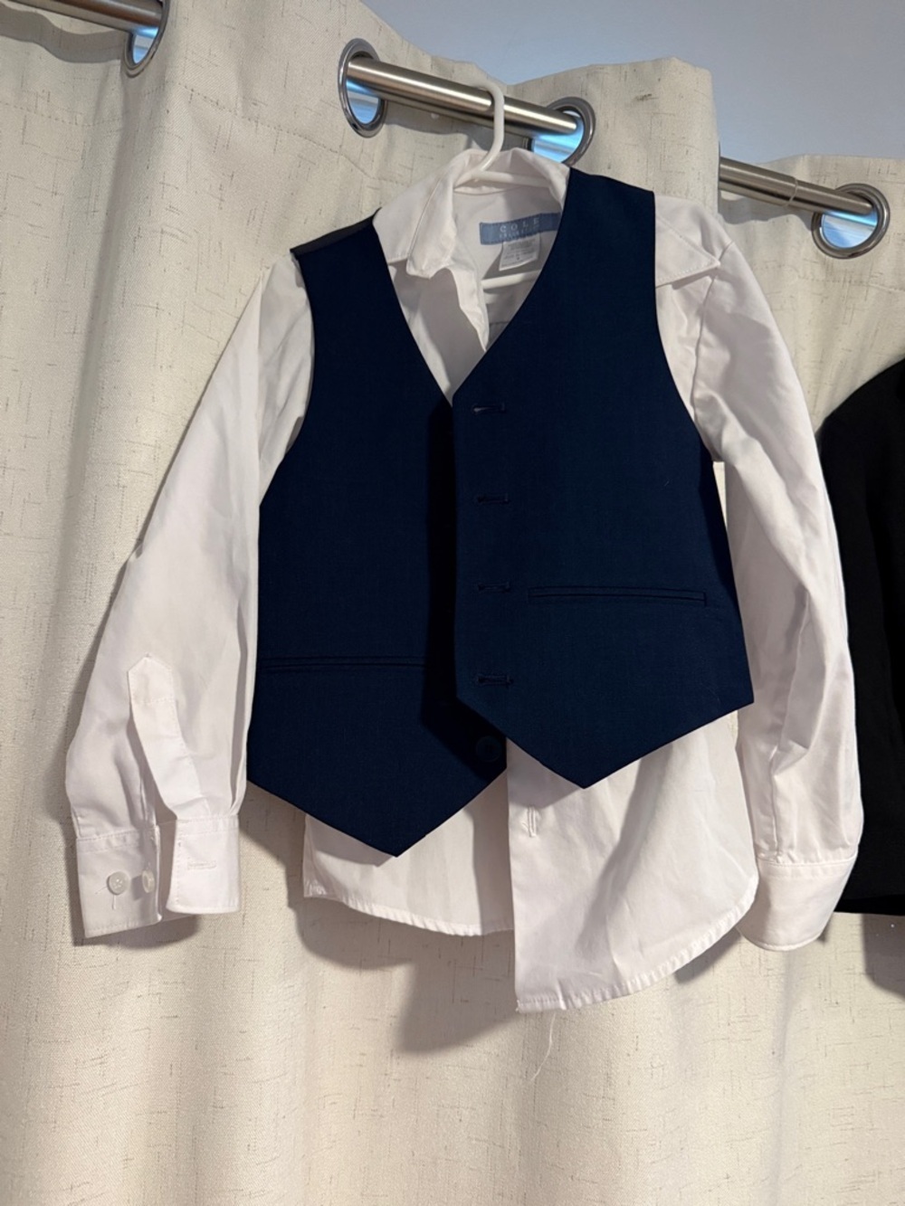 Classic Navy Boys' Dress Shirt & Vest